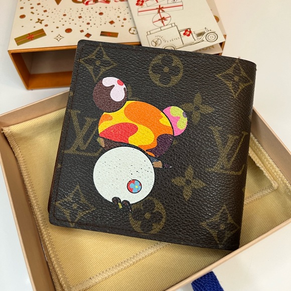 🎀LOUIS VUITTON x Takashi Murakami 2004 Marco wallet - Picture 3 of 12